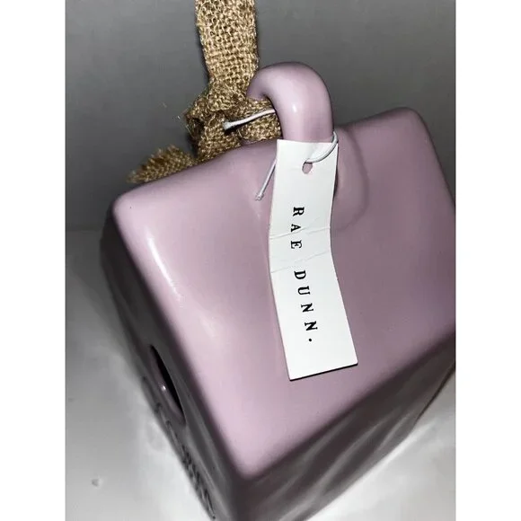 Rae Dunn Occupied Ceramic Birdhouse Lavender Farm Country Rustic - Picture 2 of 8